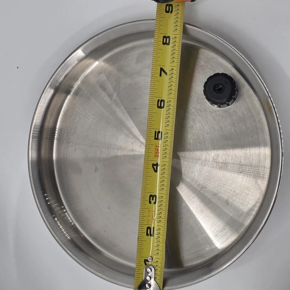 Royal Prestige 9 Inch 7 Ply SS Titanium Copper Silver Alloy Sauce Pan Lid VTG